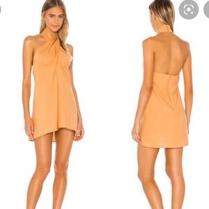 L'ACADEMIE Revolve Wrap Halter Dress